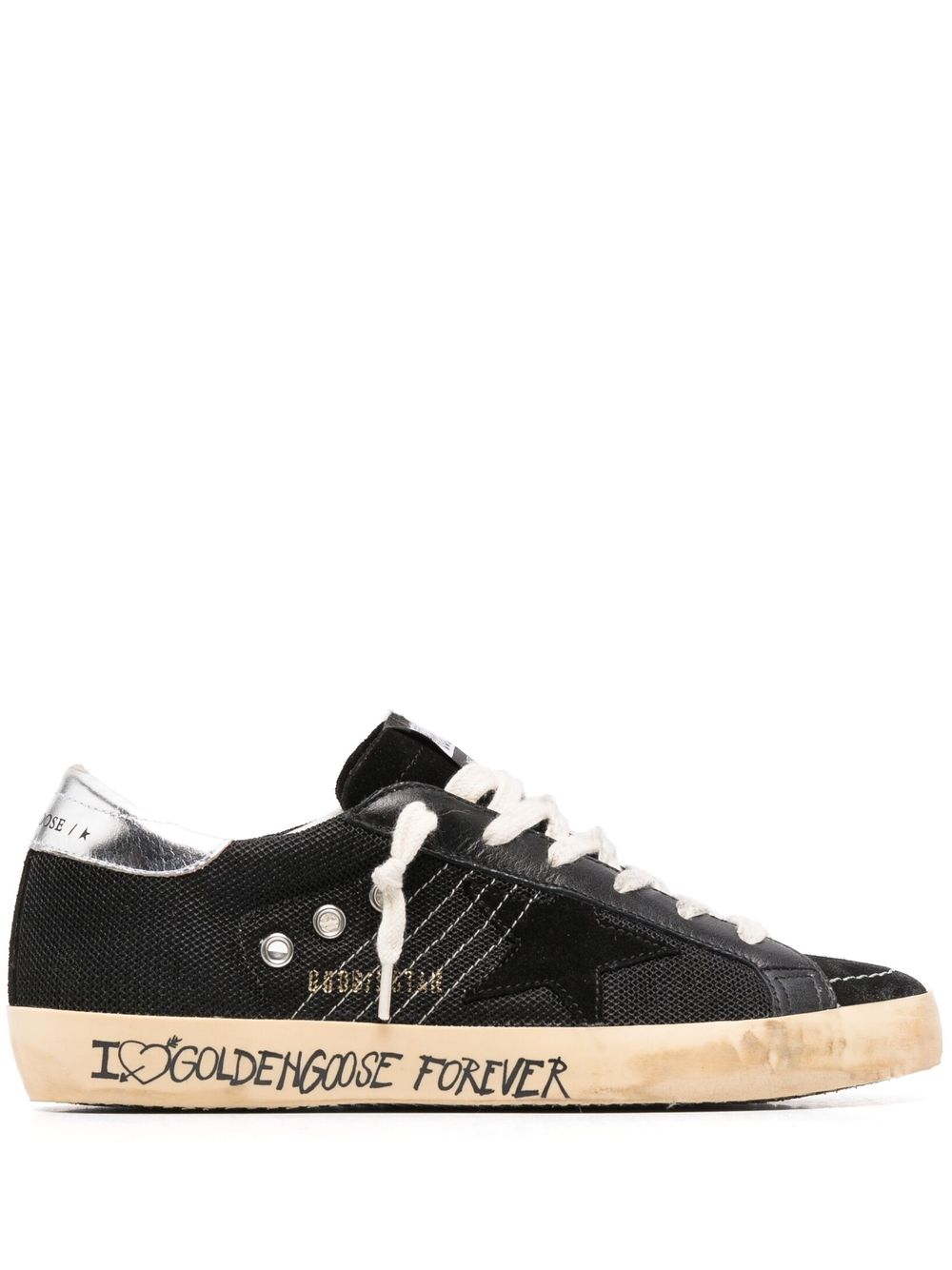 Golden Goose Mid Star 运动鞋 - 黑色