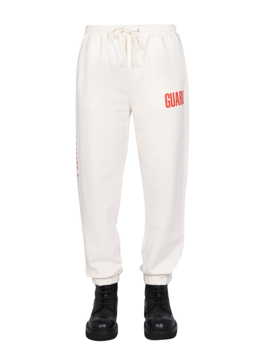 Helmut Lang logo印花慢跑裤
