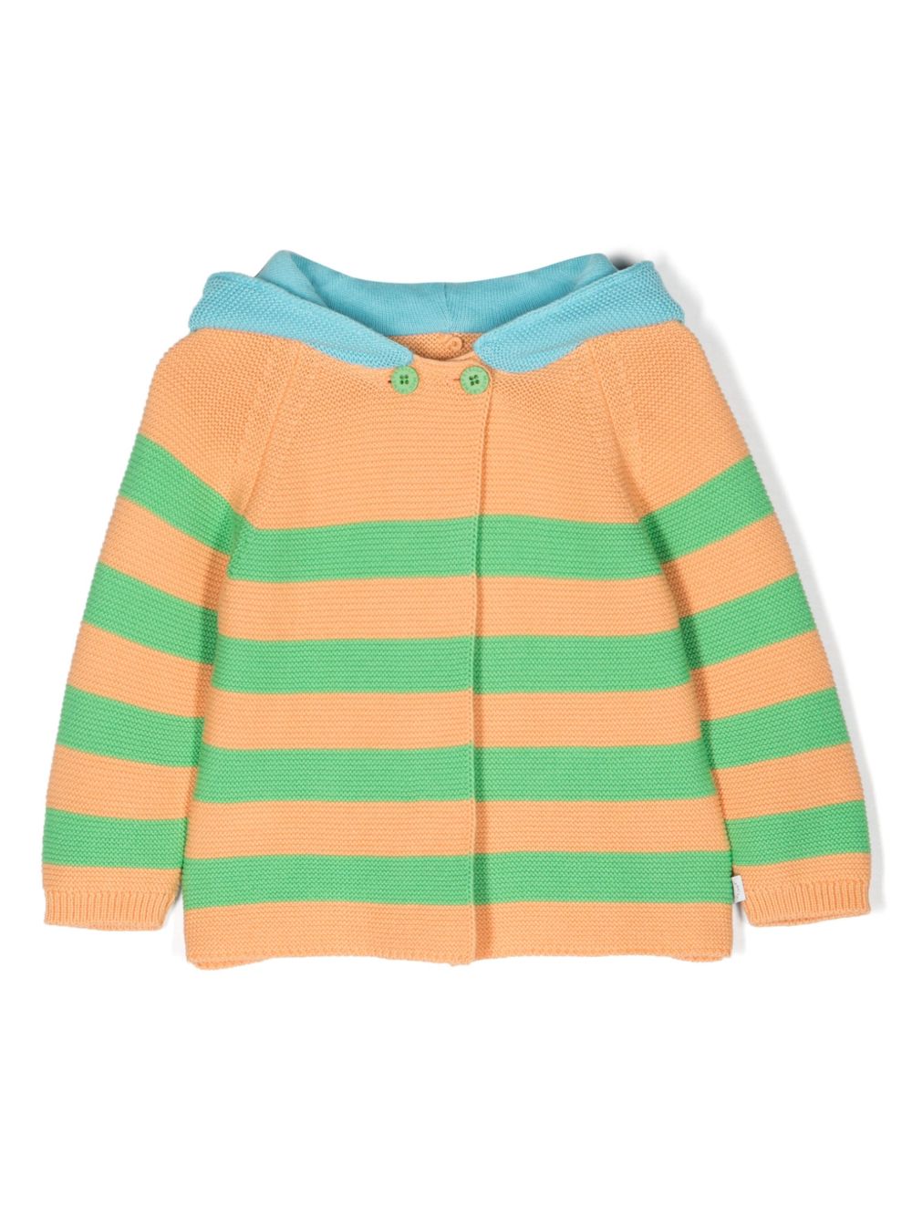 Stella McCartney Kids 棉连帽开衫 - 橘色