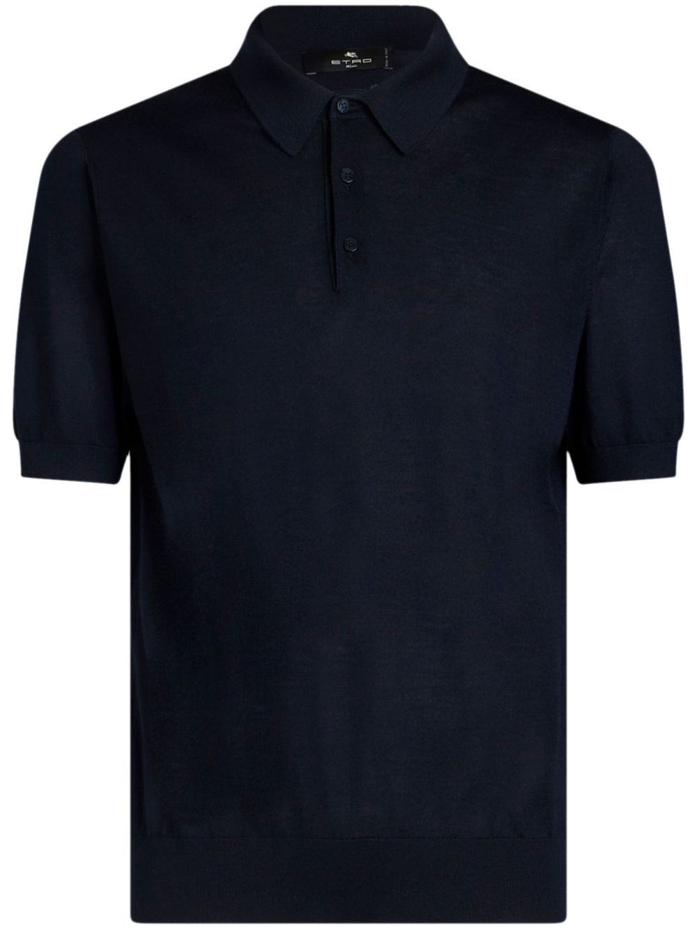 ETRO Pegasus 刺绣polo衫 - 蓝色