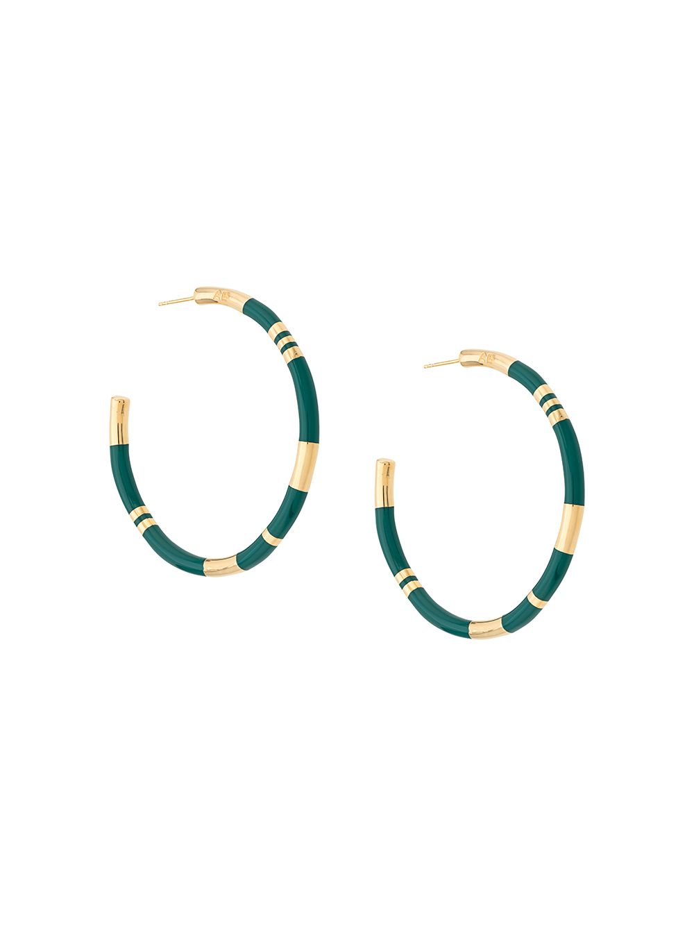 Aurelie Bidermann Positano圈形耳环 - 金色