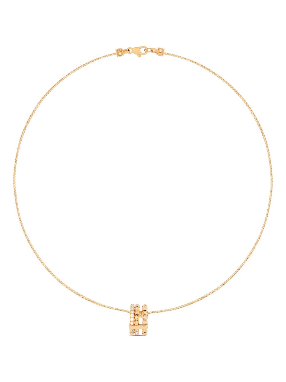 Officina Bernardi 18K黄金 Moon Eden 钻石项链 - 金色