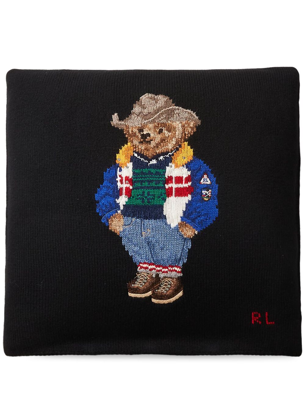 Ralph Lauren Home Polo Bear 羊毛抱枕 - 黑色