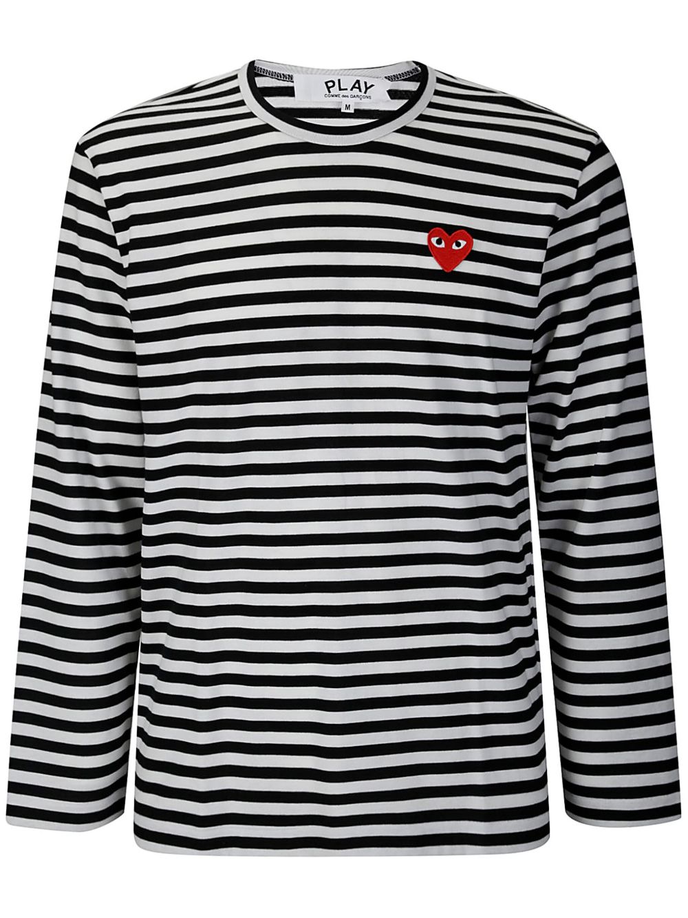 Comme Des Garçons Play 条纹T恤 - 黑色