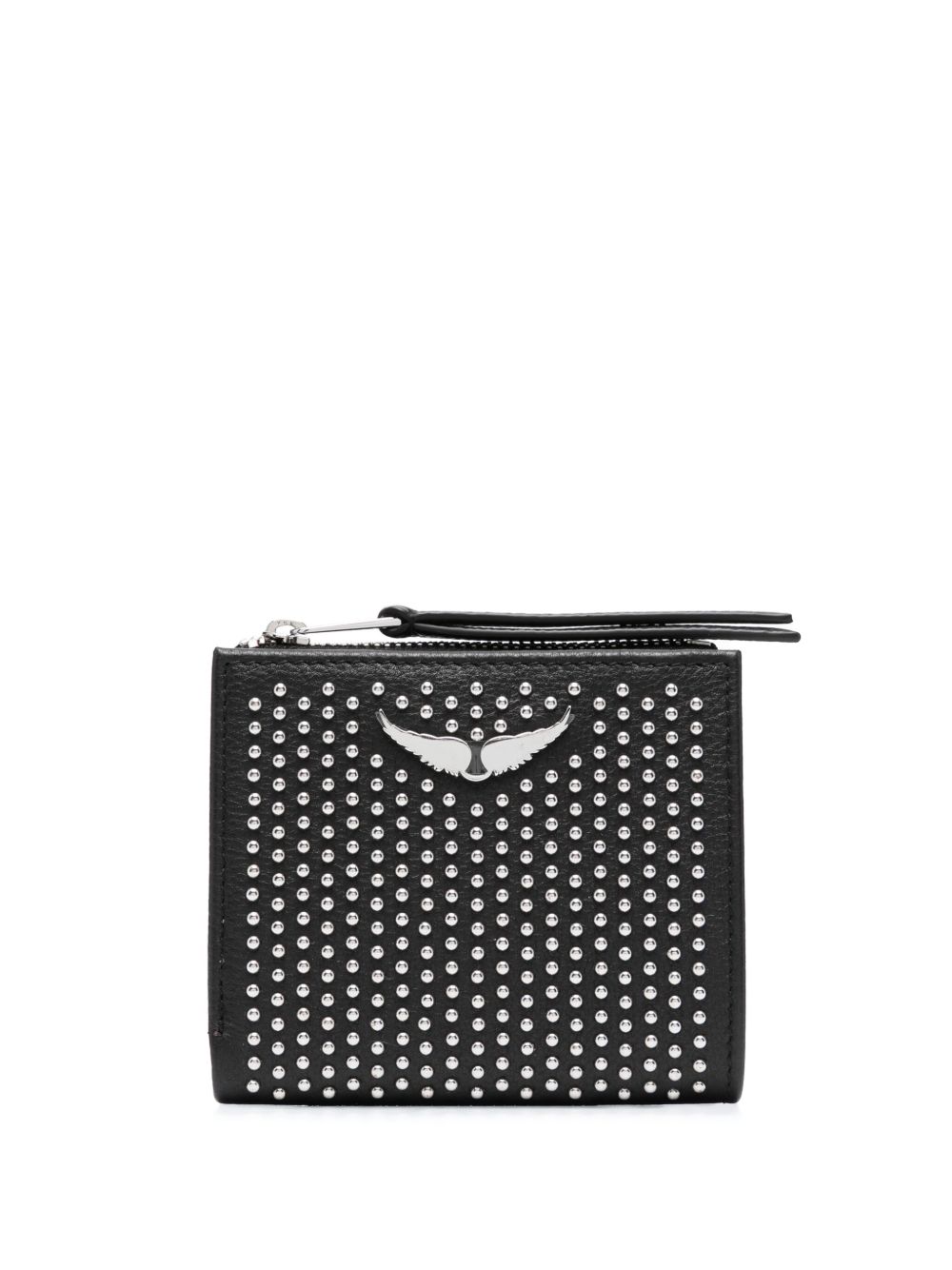 Zadig&Voltaire 斑点瑞士皮质钱包 - 黑色