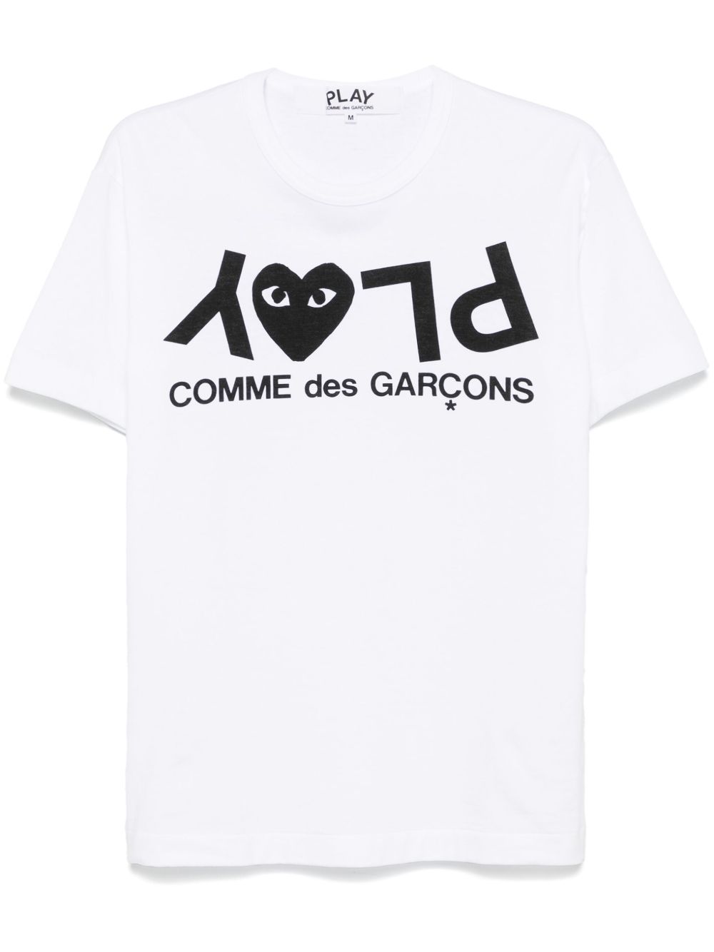 Comme Des Garçons Play logo印花T恤 - 白色