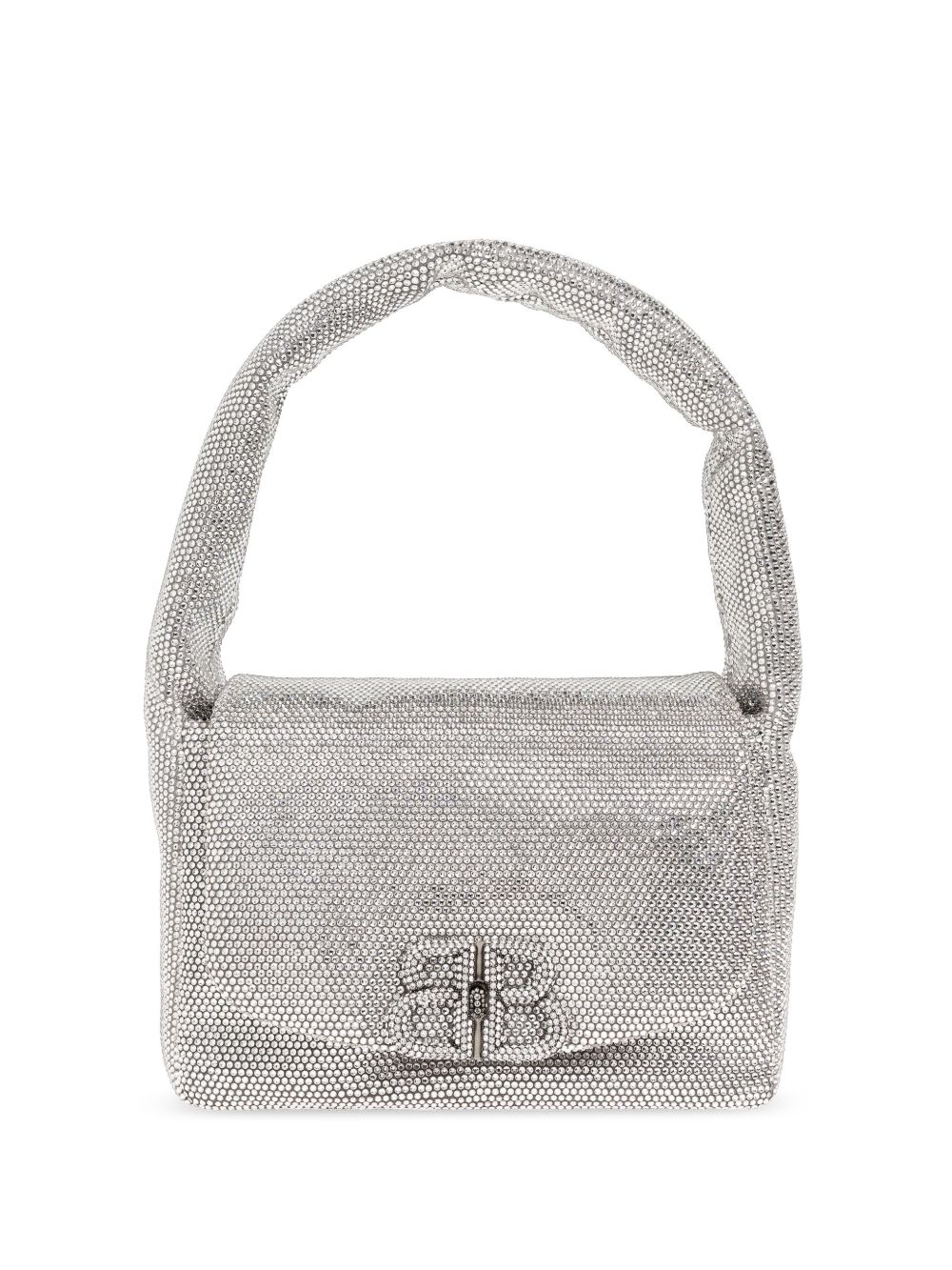 Balenciaga Monaco Sling 小号单肩包 - 银色