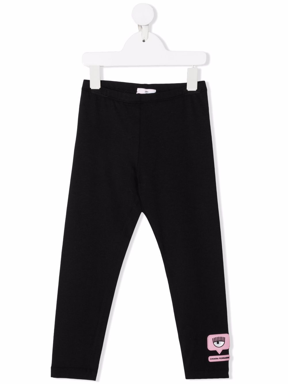 Chiara Ferragni Kids x Chiara Ferragni Eyelike 贴花打底裤 - 黑色