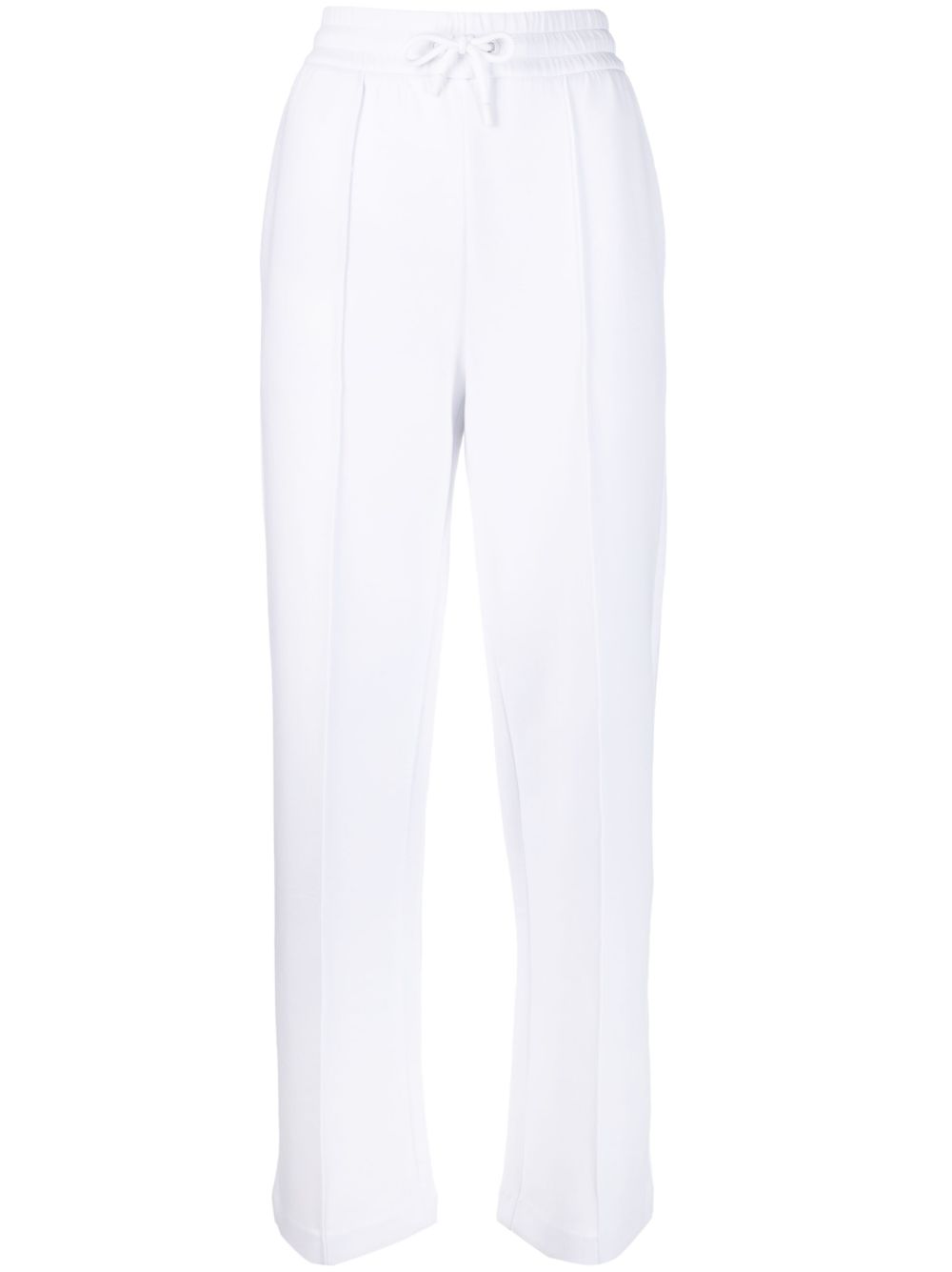 Emporio Armani 标贴棉混纺运动裤 - 白色
