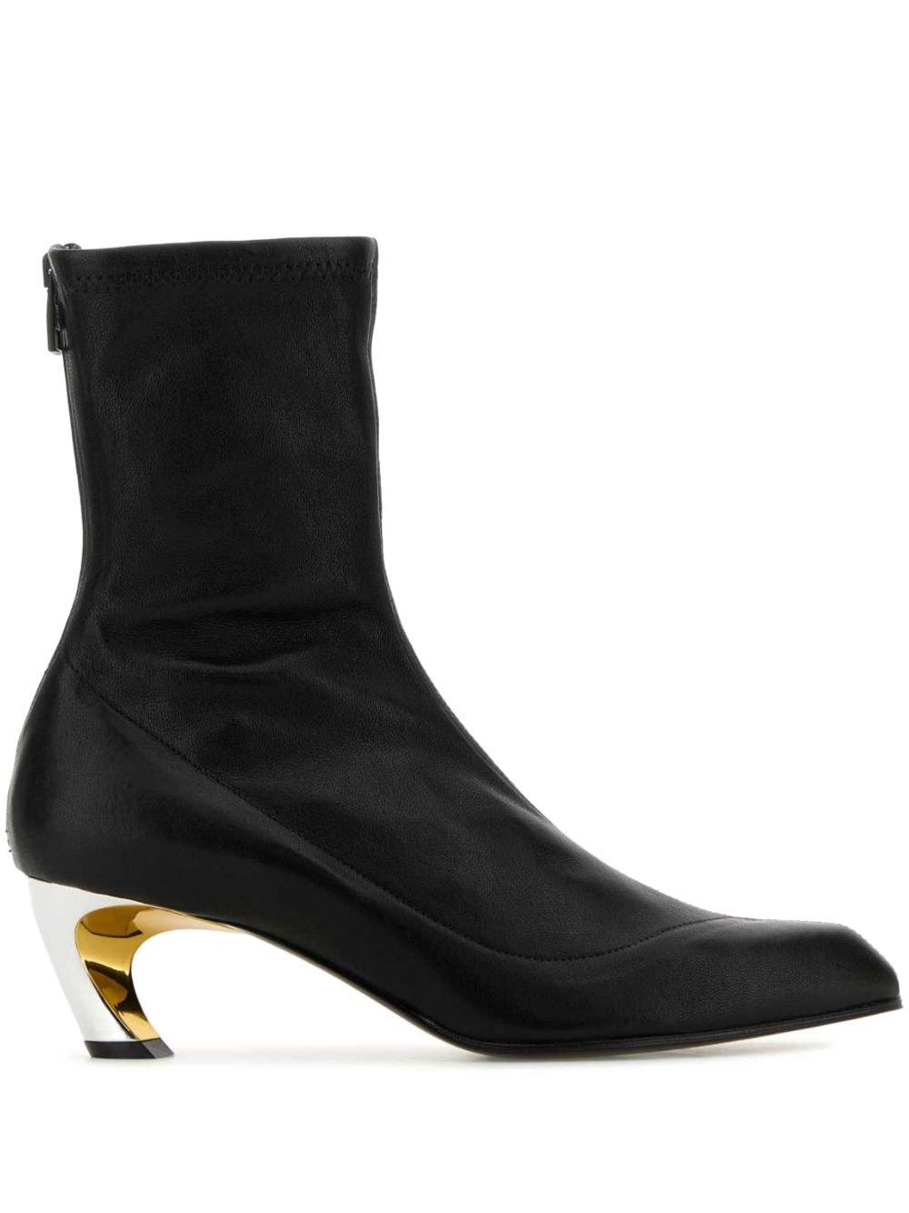 Alexander McQueen Armadillo 中跟靴（5.5厘米） - 黑色