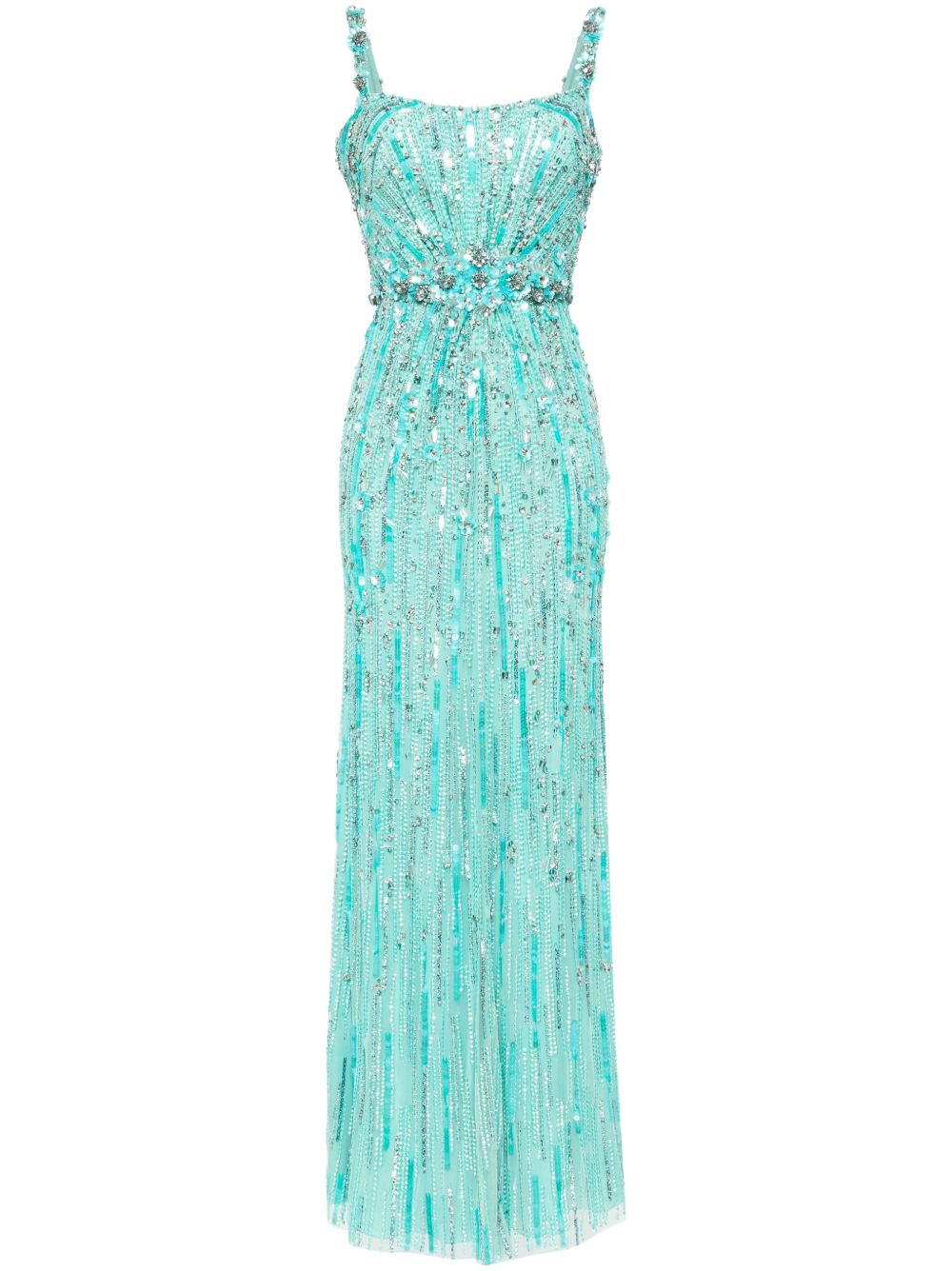 Jenny Packham Bright Gem 亮片礼服 - 蓝色