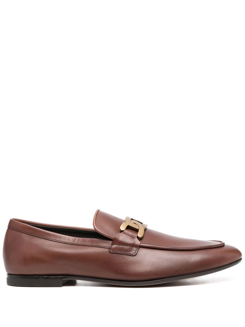 Tod's Kate 搭链细节乐福鞋 - 褐色