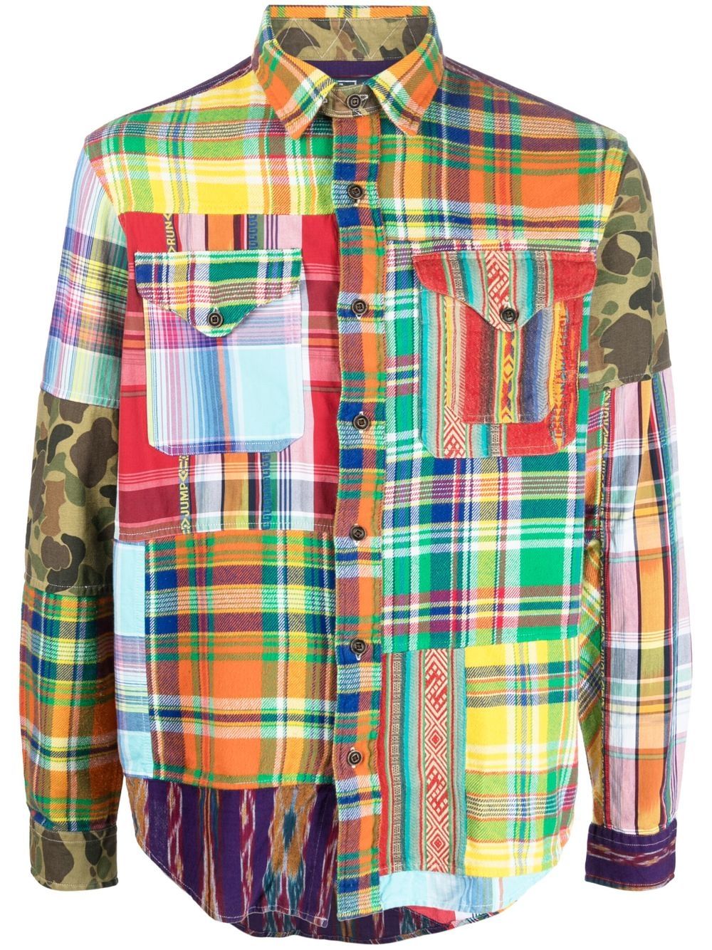 Polo Ralph Lauren 拼贴设计衬衫 - 橘色