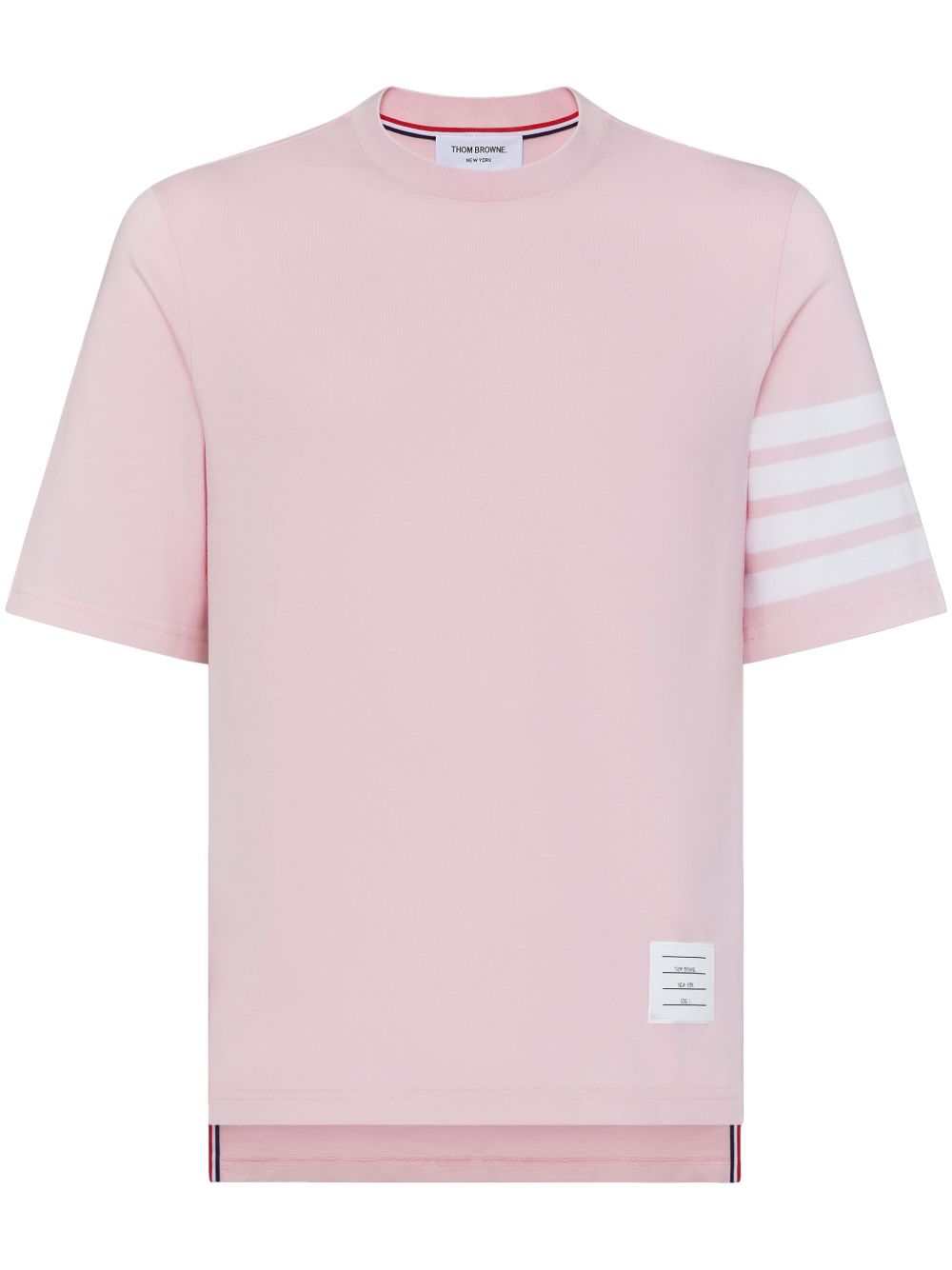 Thom Browne 三条纹T恤 - 粉色