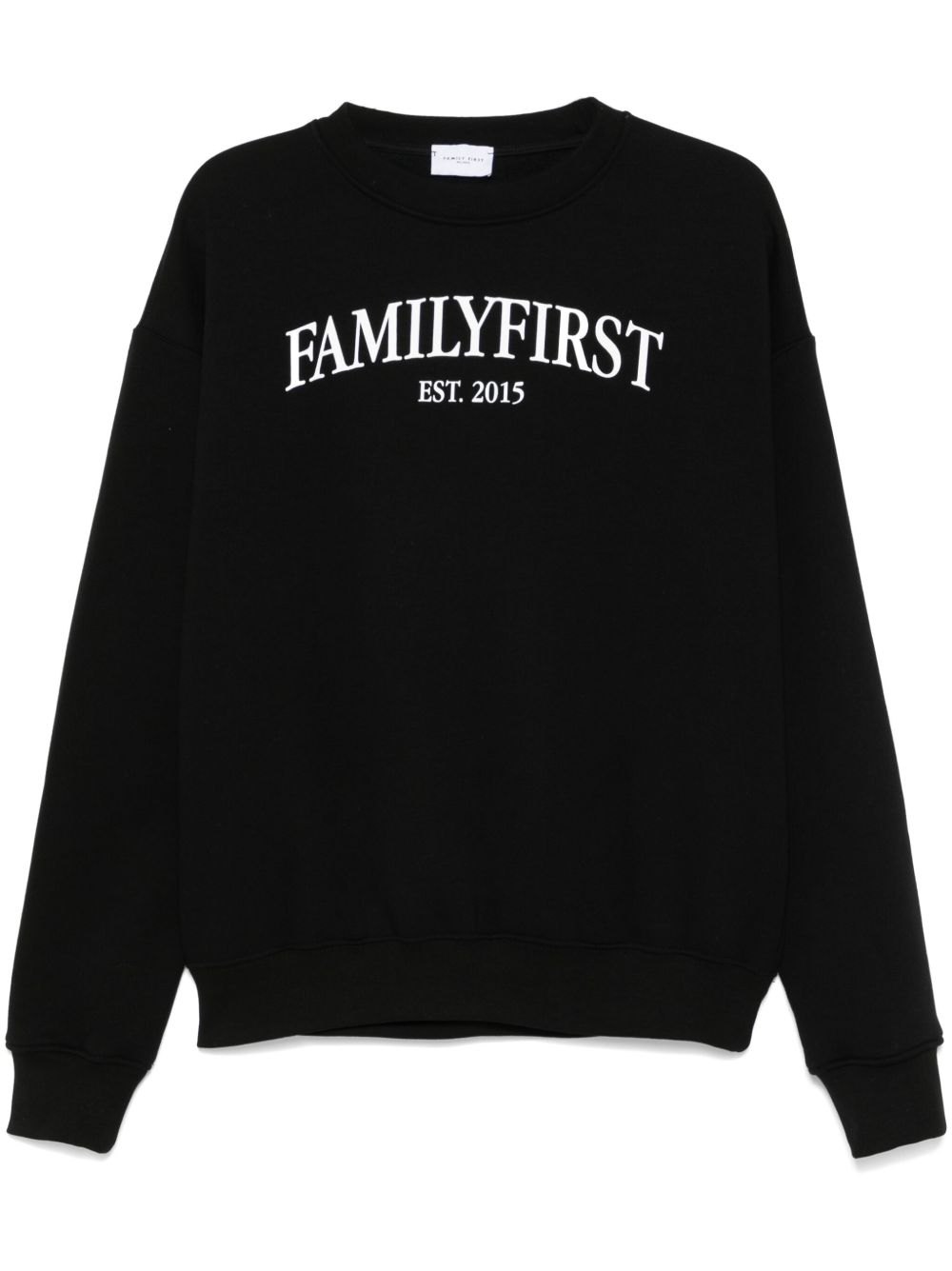 Family First logo印花卫衣 - 黑色