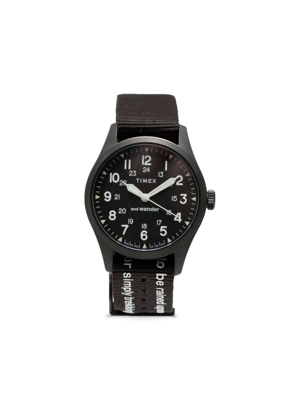 and Wander x TIMEX expedition north field post solar 腕表 - 黑色