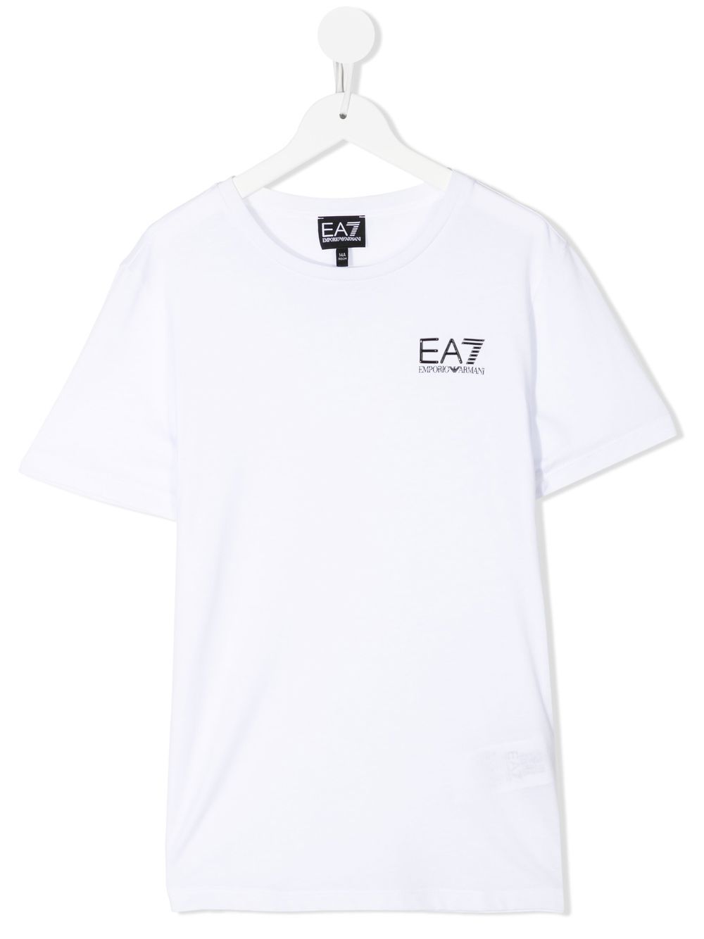 Ea7 Emporio Armani logo印花T恤 - 白色