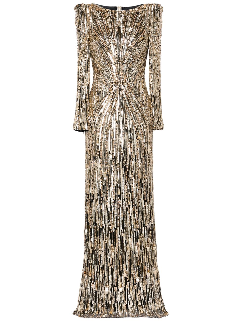 Jenny Packham Avalon 亮片缀饰礼服 - 金色