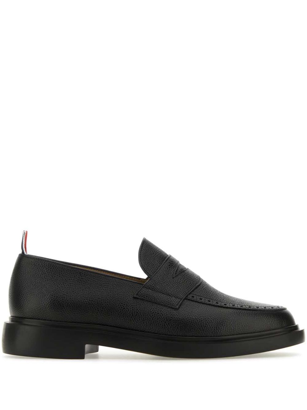 Thom Browne 卵石纹理经典乐福鞋 - 黑色