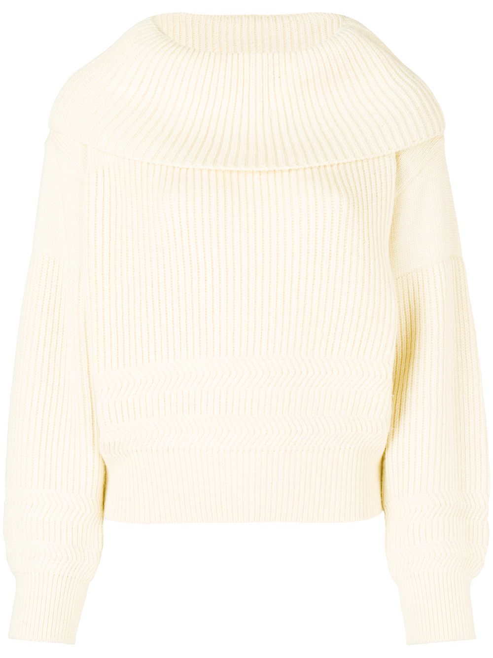 Issey Miyake Pre-Owned 古着宽松领毛衣 - 白色