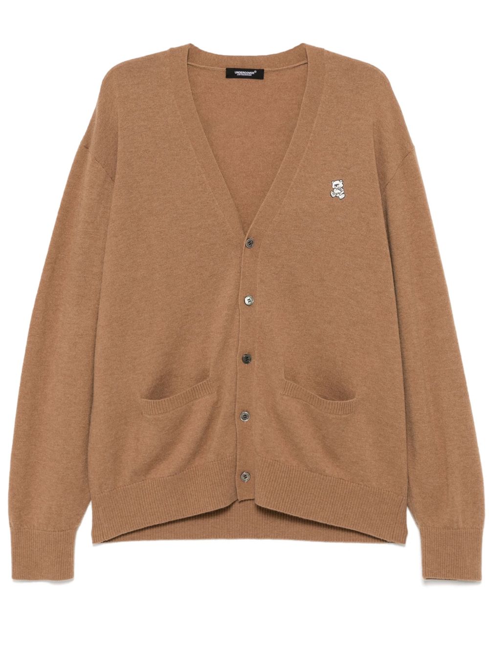 Undercover logo刺绣开衫 - 中性色