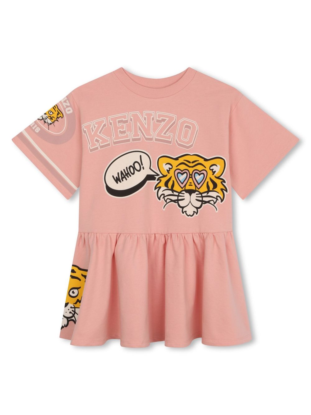 Kenzo Kids Kenzo Club 棉迷你连衣裙 - 粉色