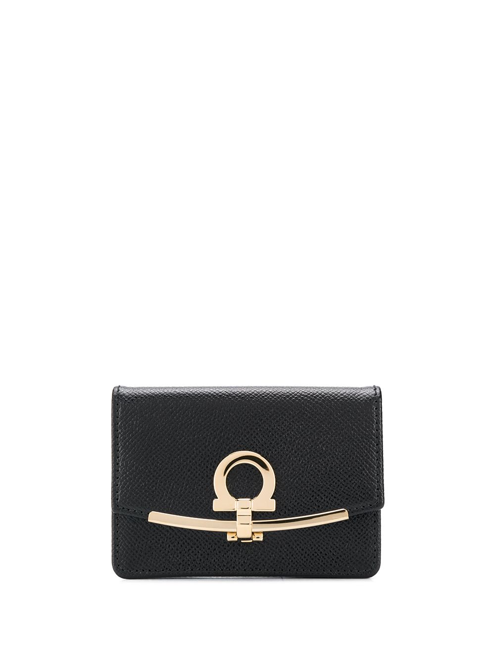 Ferragamo Gancini小号钱包 - 黑色