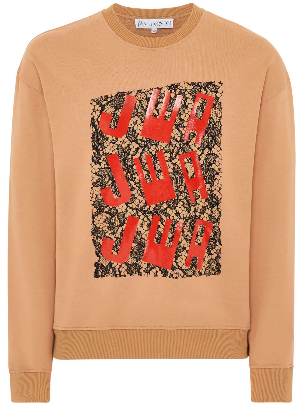 JW Anderson 蕾丝印花卫衣 - 中性色