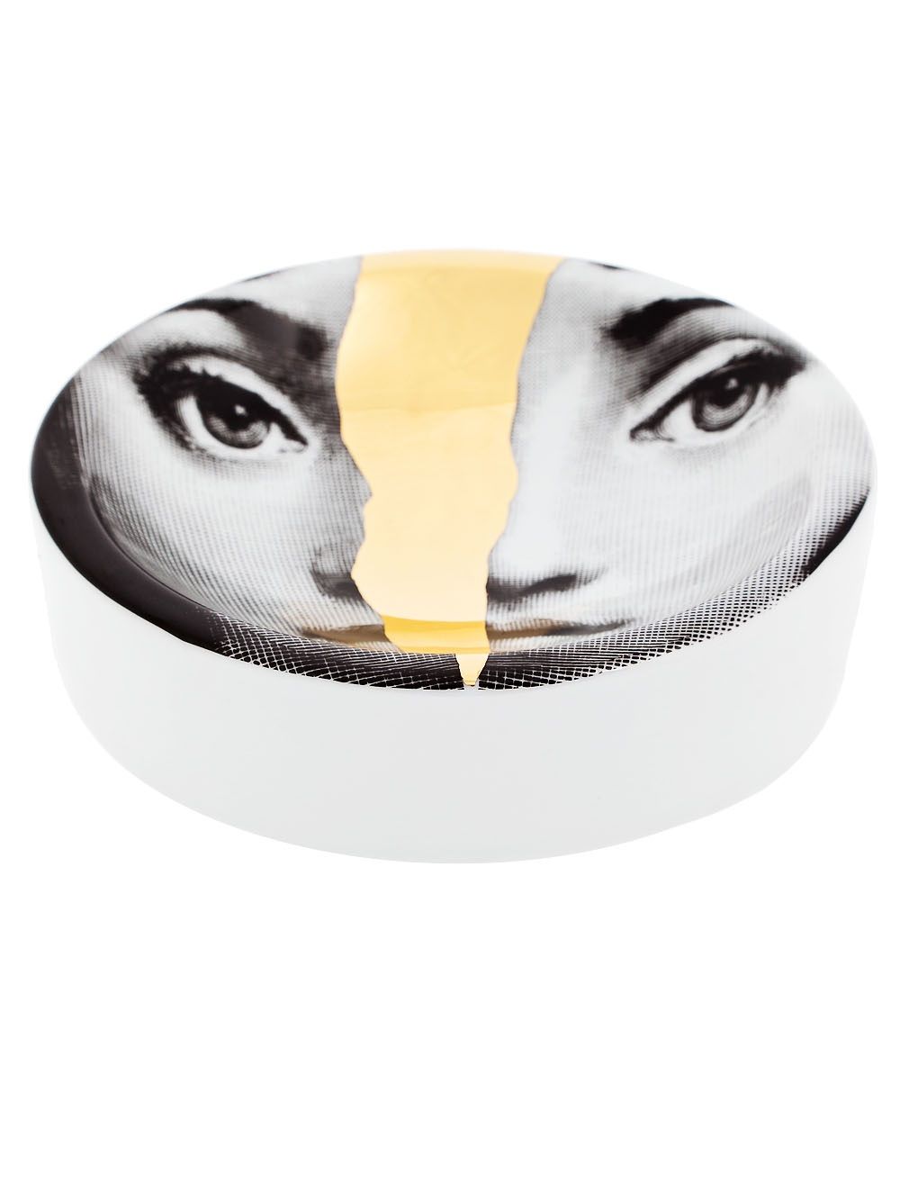 Fornasetti 裂痕插画印花烟灰缸 - 灰色