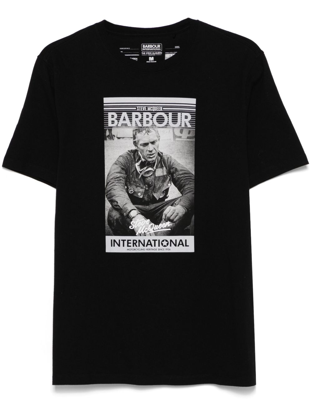 Barbour International Mount T恤 - 黑色