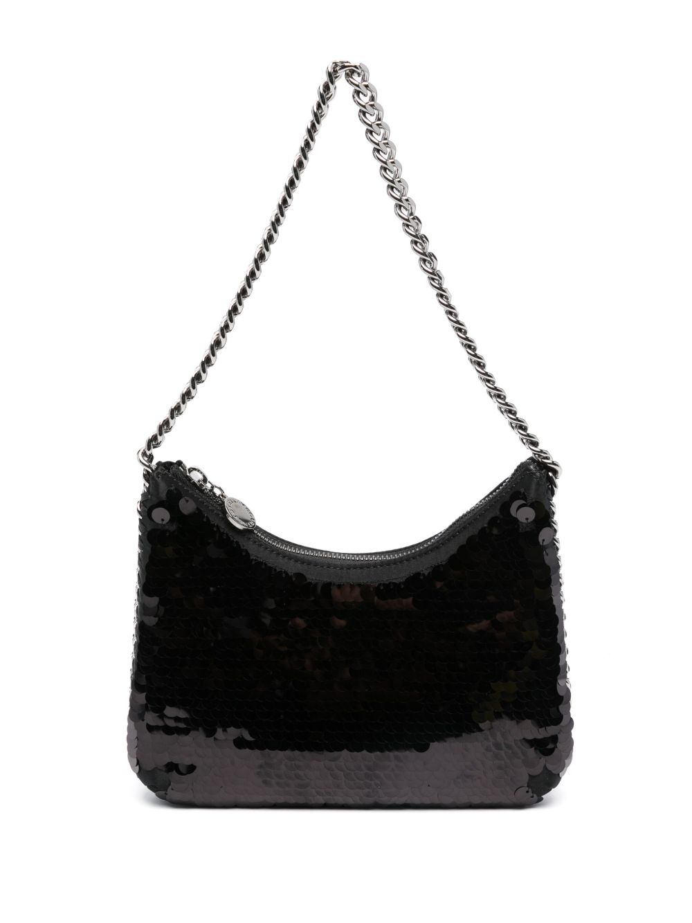 Stella McCartney Falabella 亮片缀饰单肩包 - 黑色