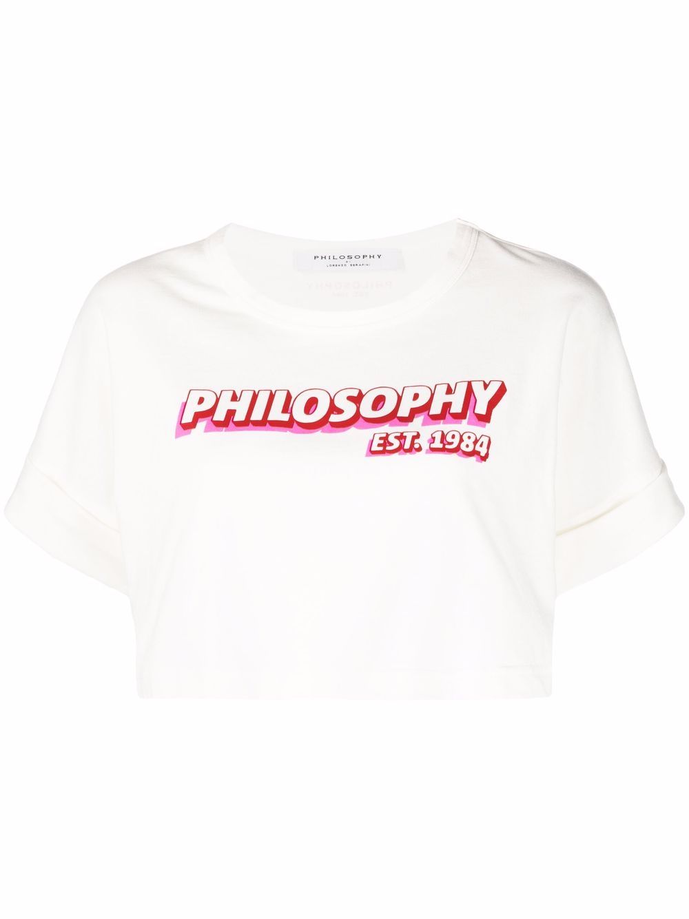 Philosophy Di Lorenzo Serafini logo印花T恤 - 白色