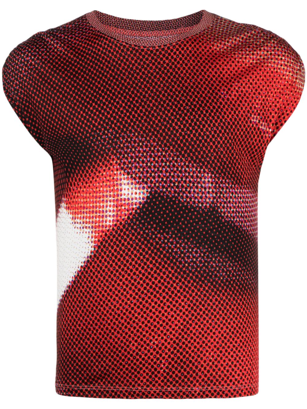 Zadig&Voltaire Adele 图案印花马甲 - 红色