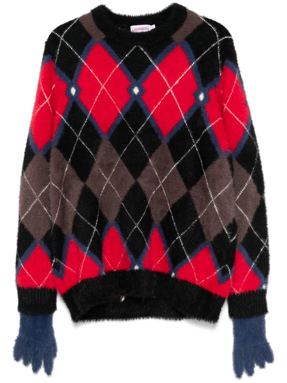 Charles Jeffrey Loverboy Fluffy Gloves 毛衣 - 黑色