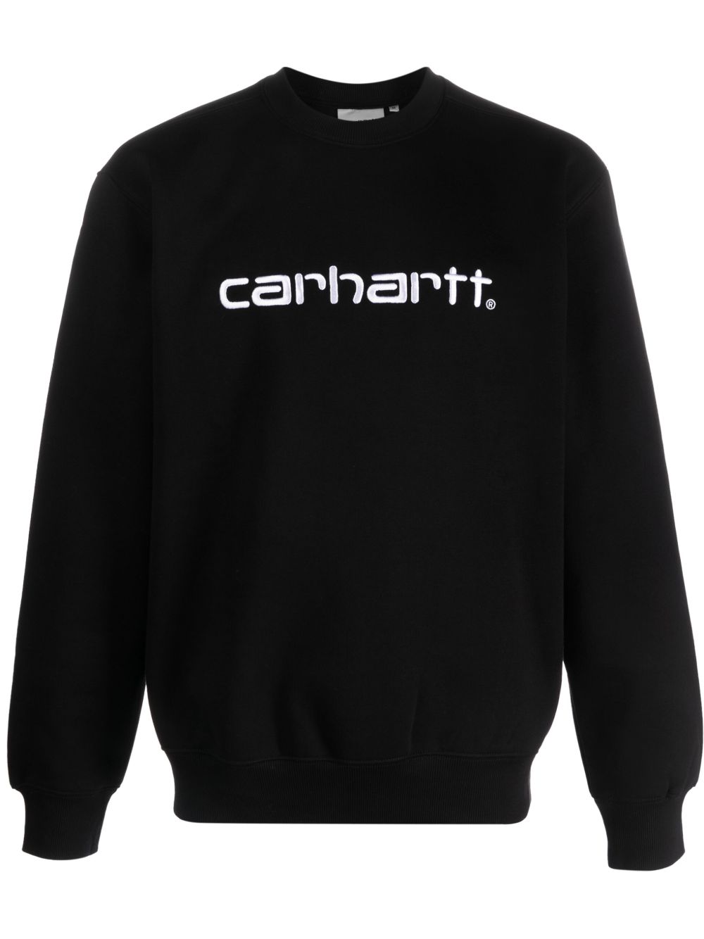 Carhartt WIP logo刺绣圆领卫衣 - 黑色