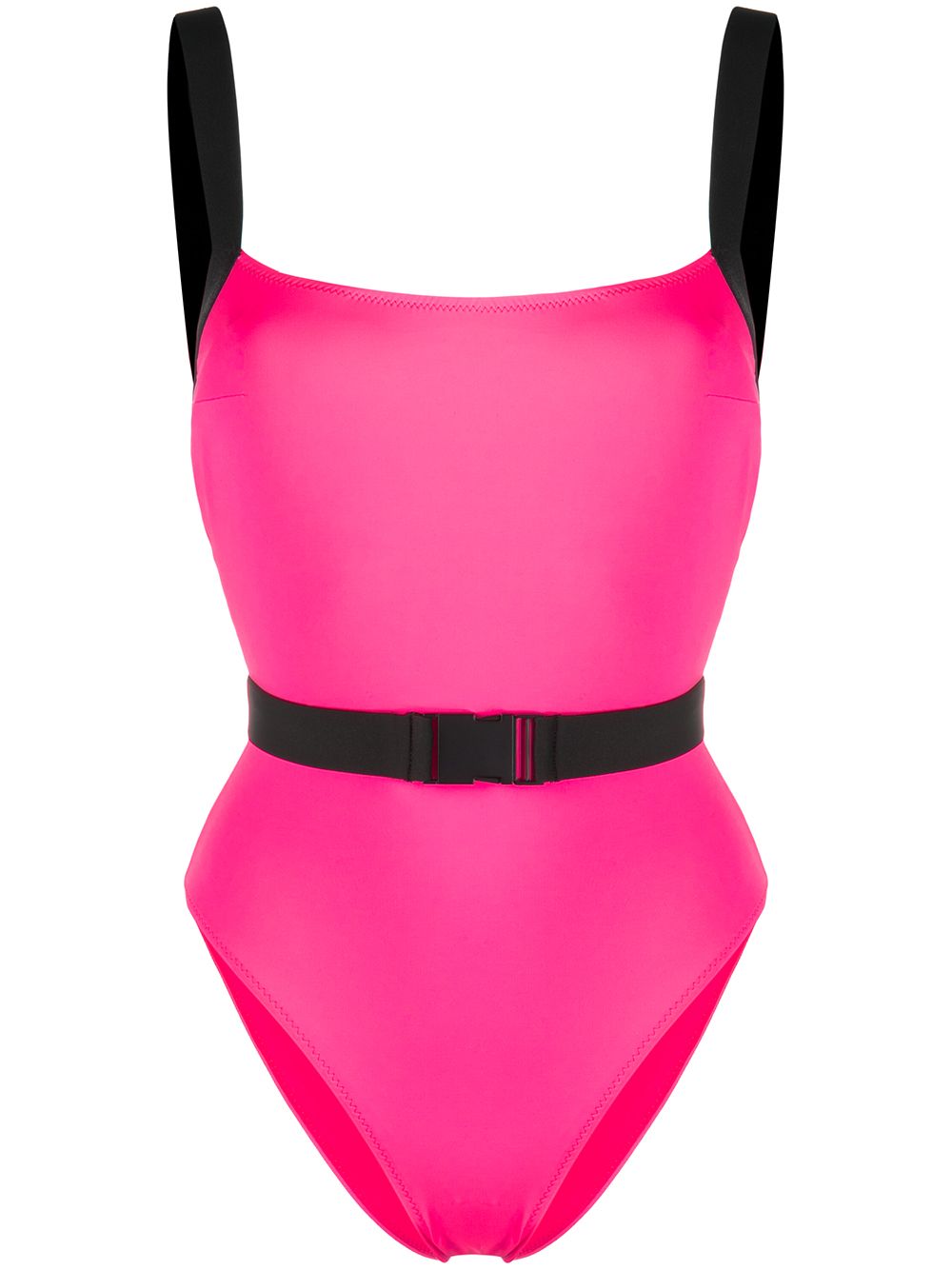 Noire Swimwear Miami 束腰连体泳衣 - 粉色