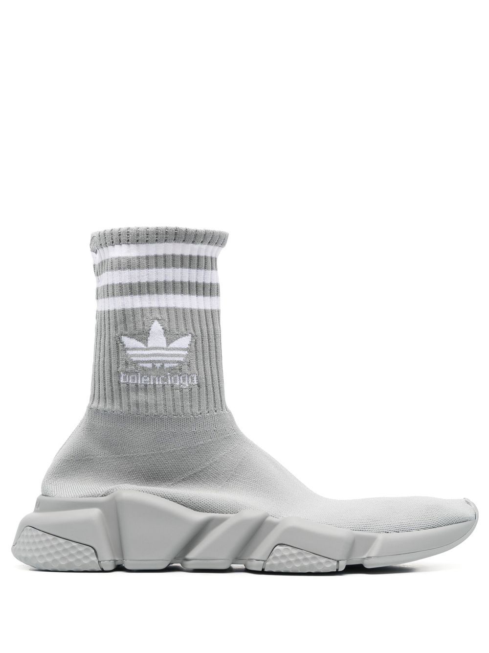 Balenciaga x Adidas Speed 针织袜运动鞋 - 灰色