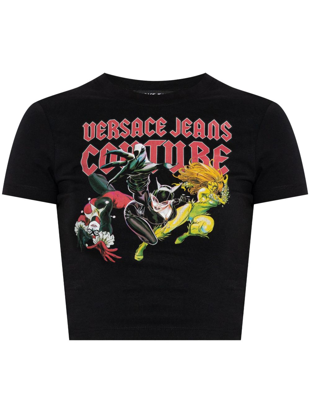 Versace Jeans Couture 图案印花棉T恤 - 黑色