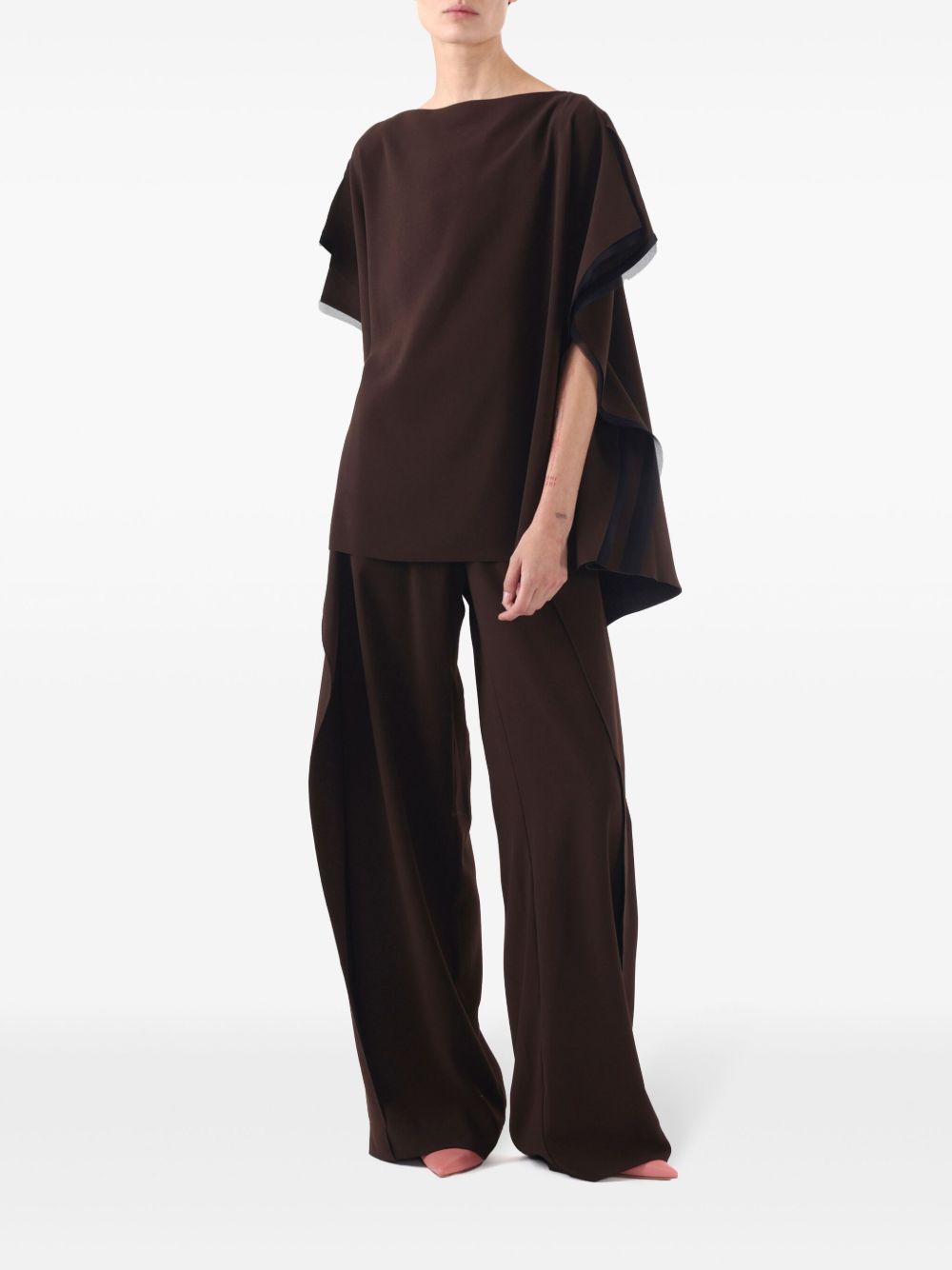 Jason Wu Collection 经典直筒裤 - 褐色