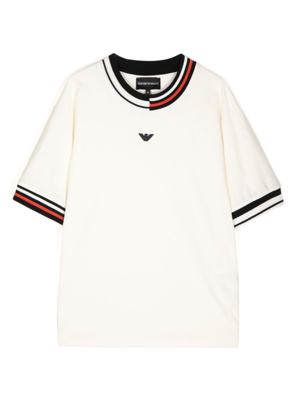 Emporio Armani Kids 标贴T恤 - 中性色