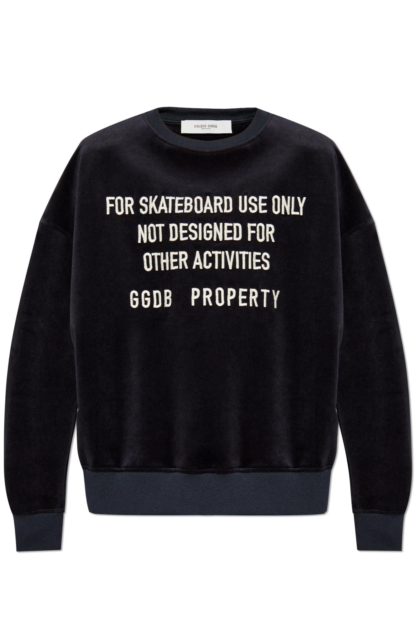 Golden Goose Velour Sweatshirt With Logo