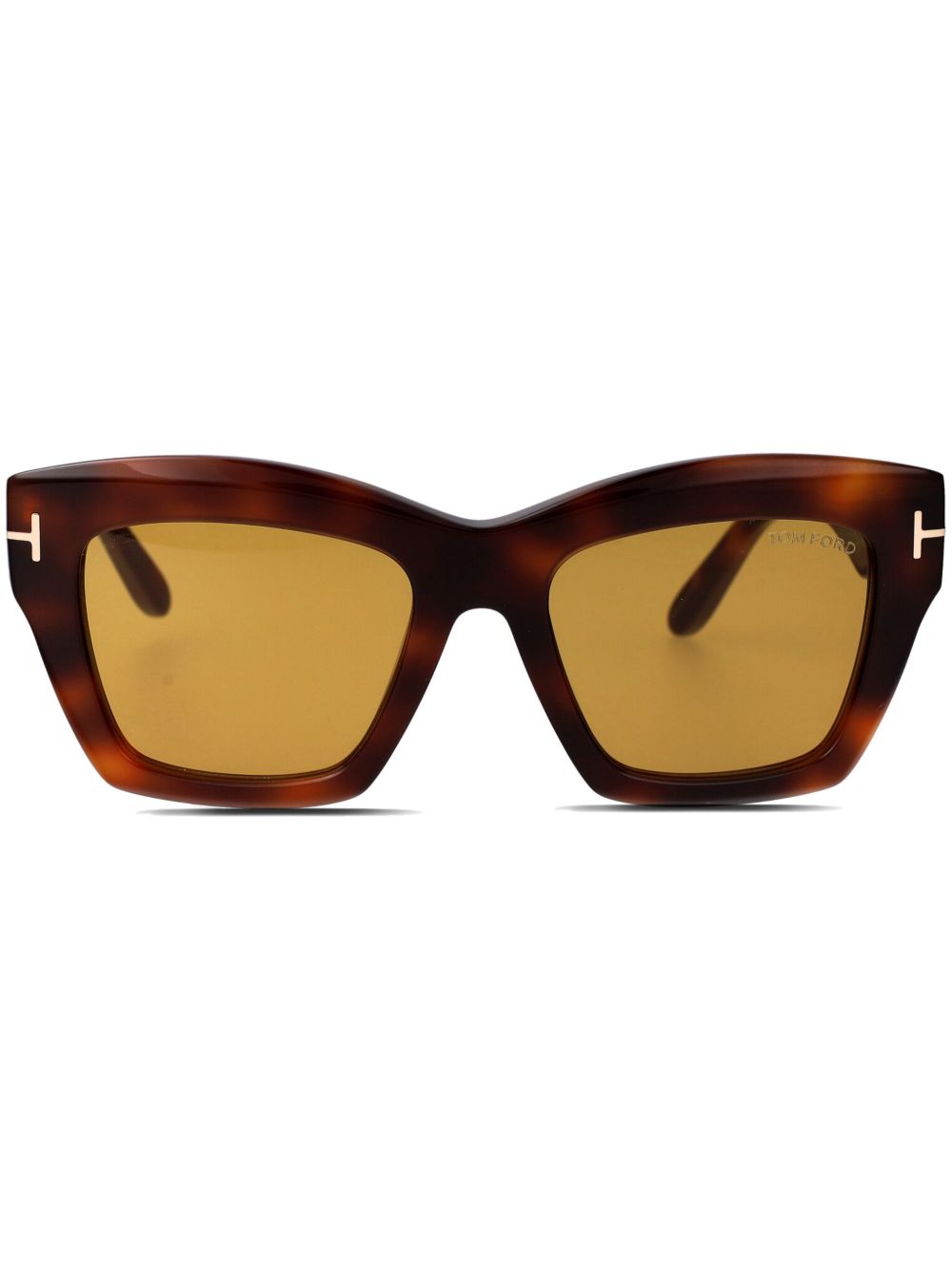 TOM FORD Eyewear 方框太阳眼镜 - 褐色