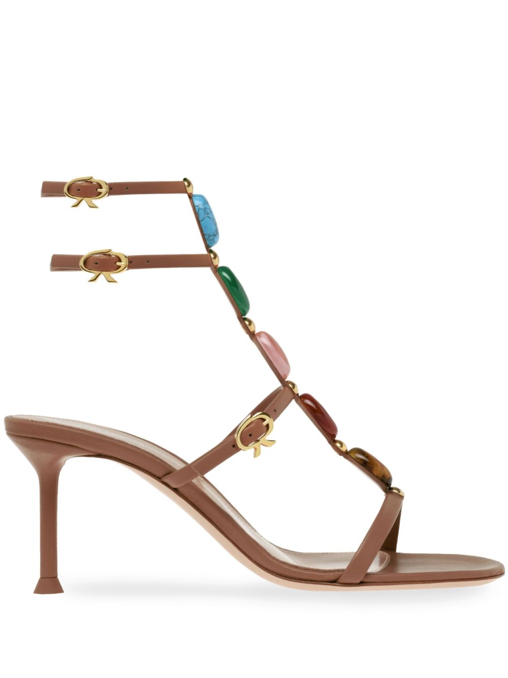 Gianvito Rossi Shanti 70 凉鞋 - 褐色