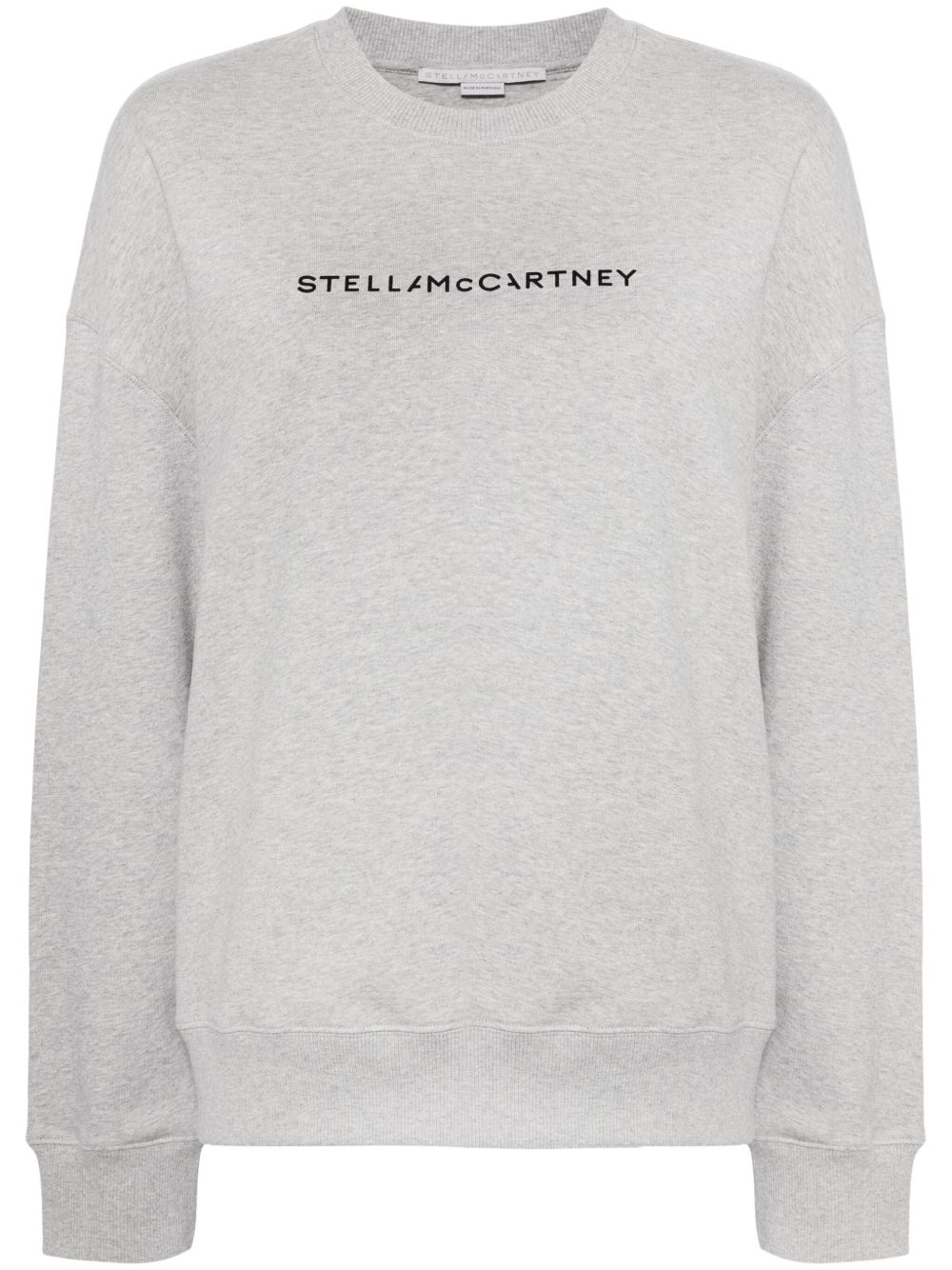 Stella McCartney logo印花棉卫衣 - 灰色