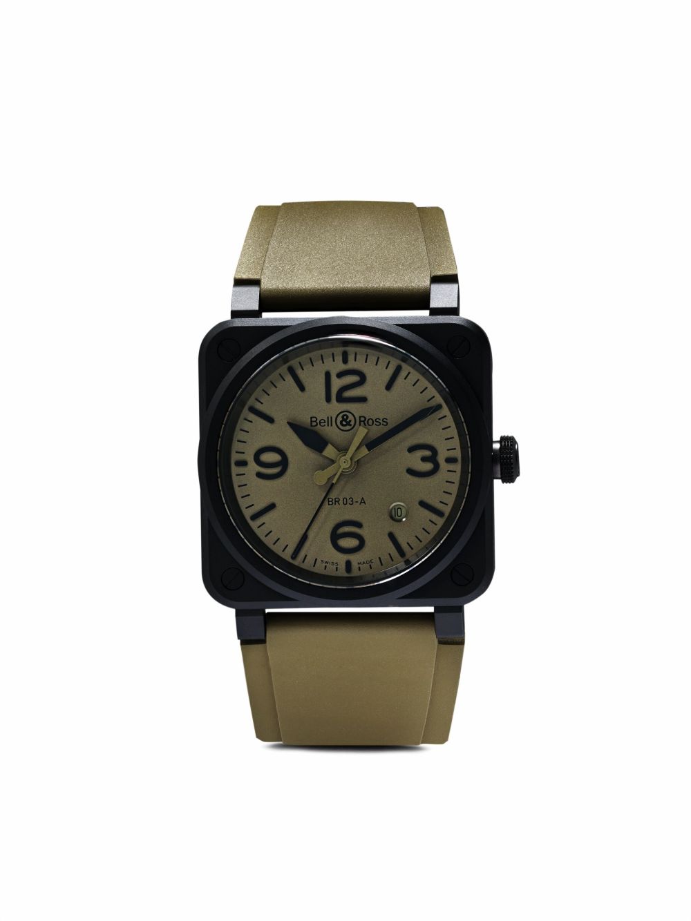 Bell & Ross BR 03 Military 41 毫米腕表 - 绿色