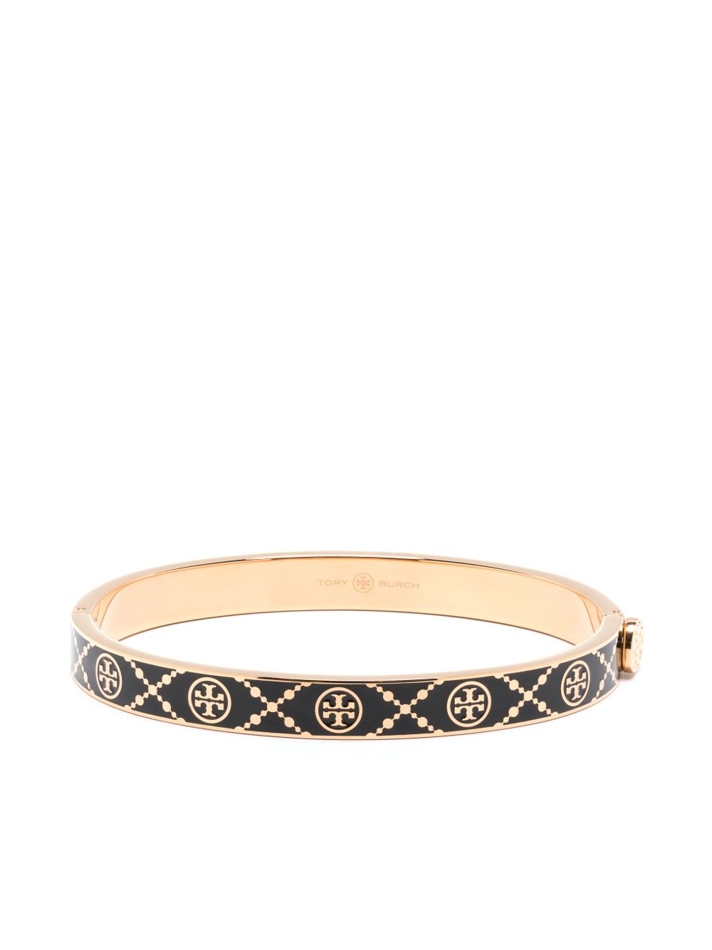 Tory Burch Miller 珐琅logo铰扣手链 - 金色