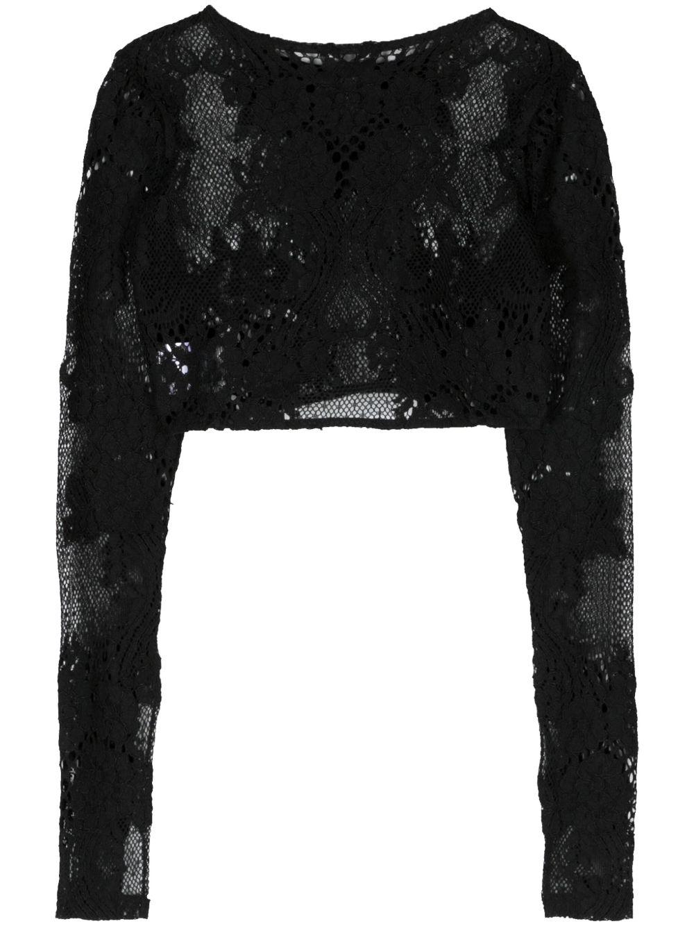 Atu Body Couture x Rue Ra 花卉蕾丝上衣 - 黑色
