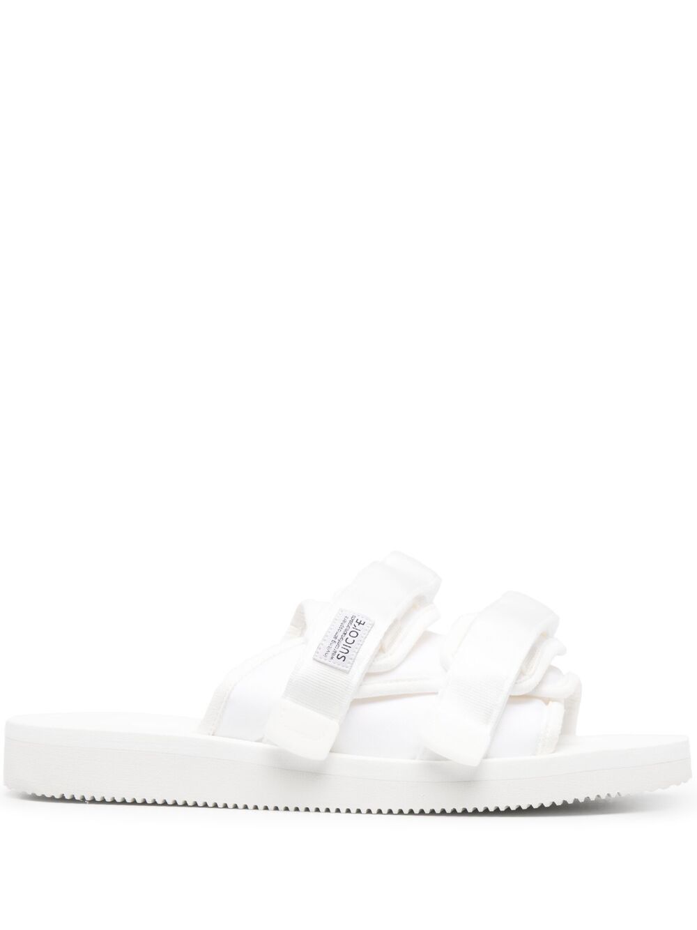 Suicoke logo魔术贴带凉鞋 - 白色