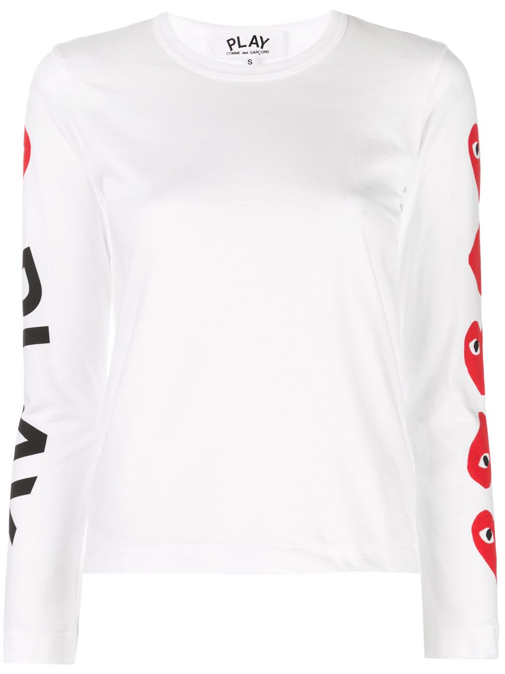 Comme Des Garçons Play logo印花套头衫 - 白色