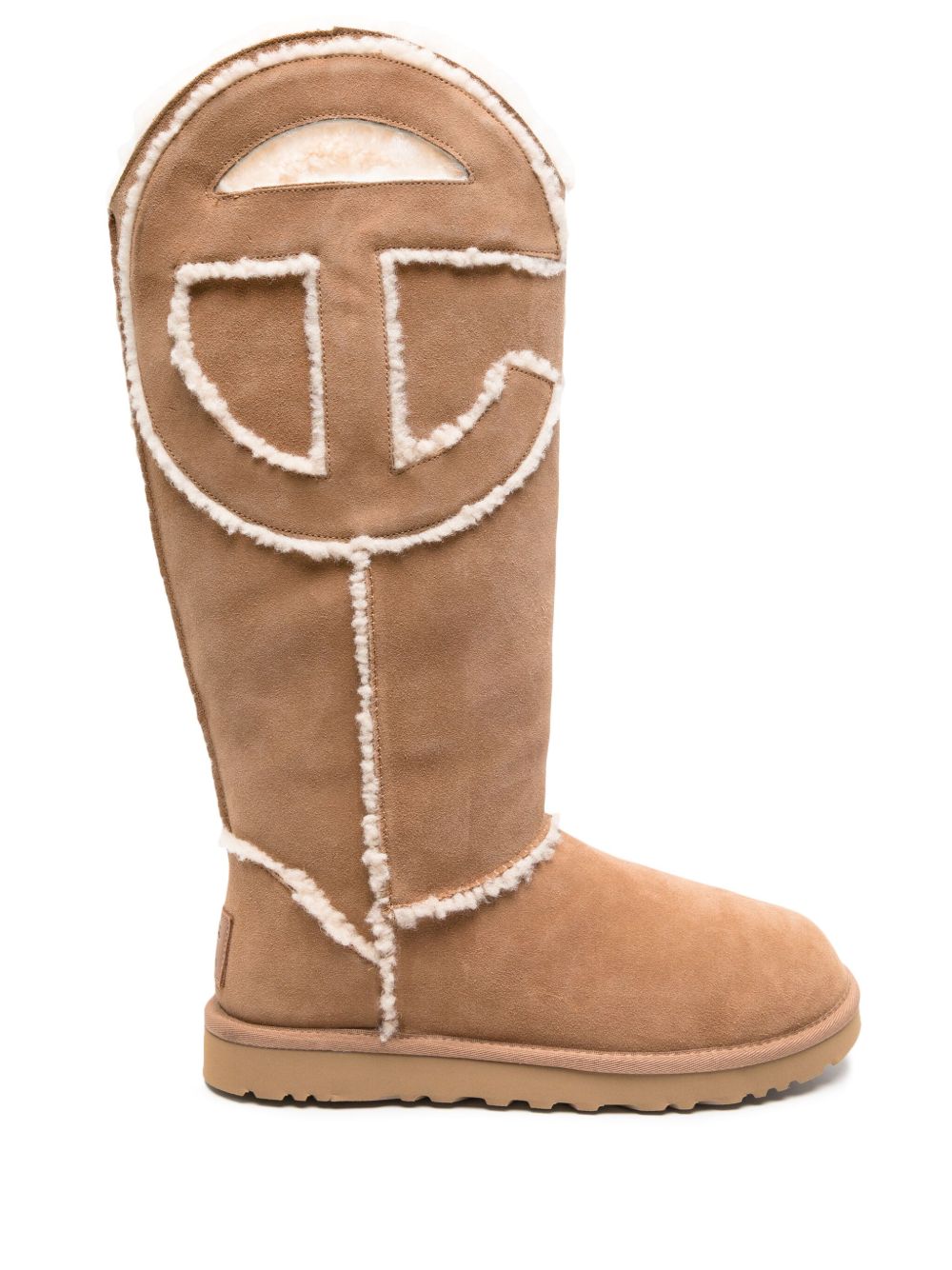 UGG x Telfar 标贴绒面皮靴 - 中性色